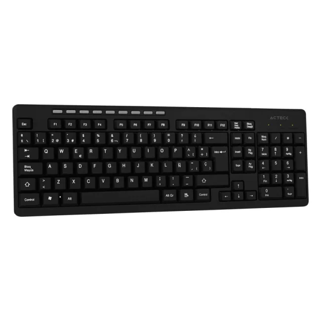 Acteck TM100 teclado RF inalámbrica + USB QWERTY Negro image 10