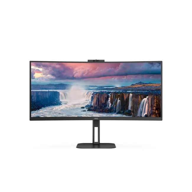 AOC V5 CU34V5CW monitor de computadora 86.4 cm (34") 3440 x 1440 Pixeles Wide Quad HD LED Negro image 5