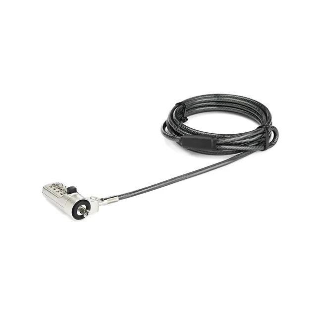 StarTech.com LTLOCKNBL cable antirrobo Negro, Plata 2.043 m image 2