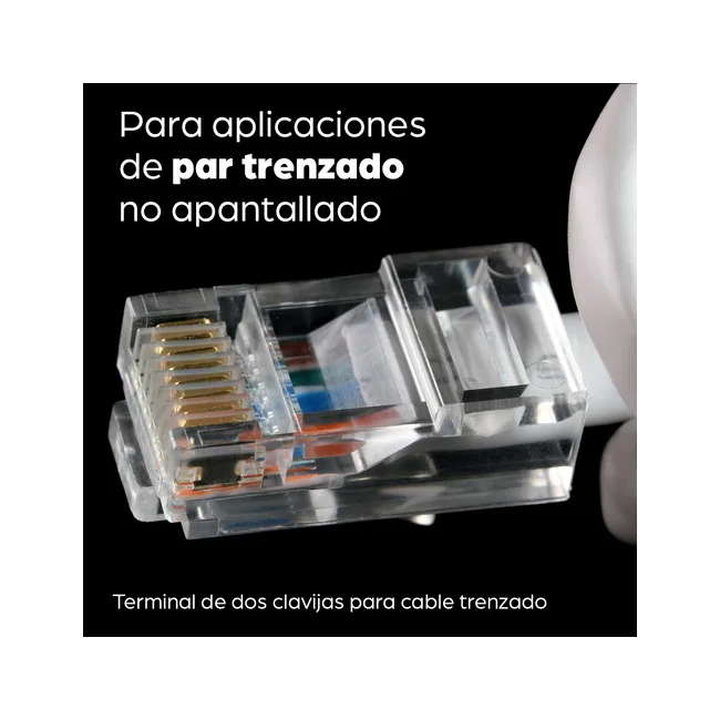 Intellinet PLUG RJ45 CAT5E MULTIFILAR UTP BOTE 100 PZAS ORO 15-MICRAS image 13