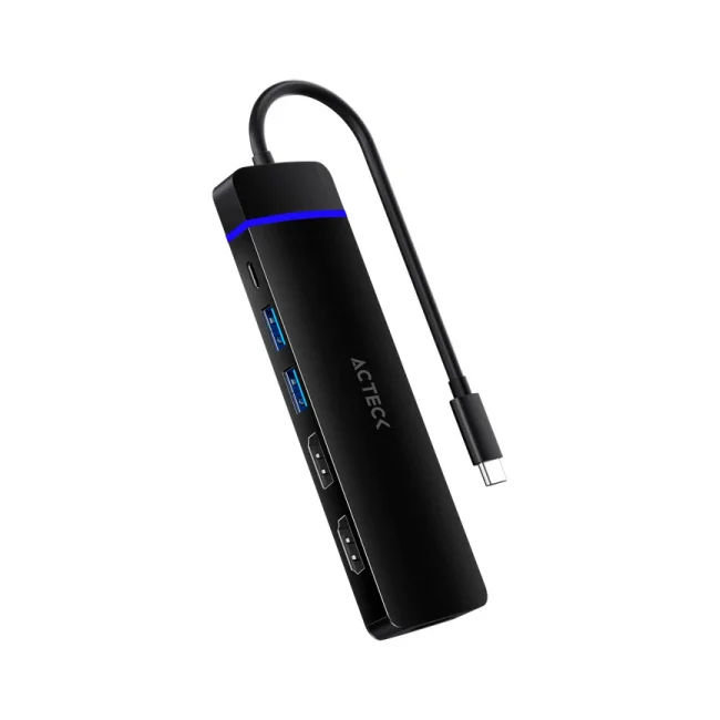 Acteck Gate 8V DH676 USB 3.2 Gen 1 (3.1 Gen 1) Type-C 10200 Mbit/s Negro