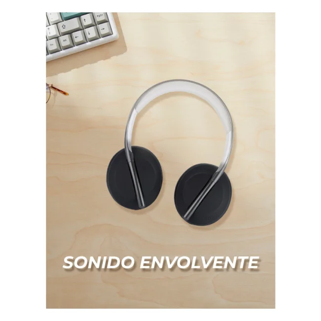 TechZone TZDJ01 audífono y auriculare Audífonos Inalámbrico y alámbrico Diadema Música USB Tipo C Bluetooth Negro, Gris image 5