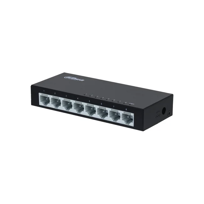 Dahua Technology Access DH-PFS3008-8ET dispositivo de redes No administrado L2 Fast Ethernet (10/100) Negro