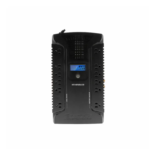 Forza Power Technologies HT-650LCD sistema de alimentación ininterrumpida (UPS) Línea interactiva 0.65 kVA 390 W 12 salidas AC image 2