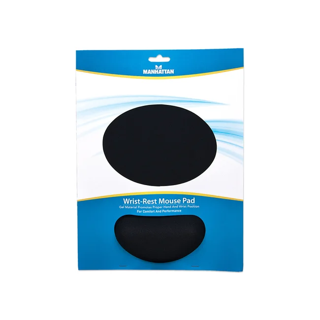 Manhattan Mouse Pad con Descansa Muñecas El material de gel promueve la posición adecuada de la mano y la muñeca, negro image 13