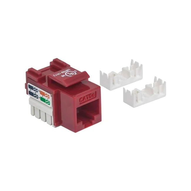 Intellinet JACK RJ45 CAT5E KEYSTONE DE IMPACTO ROJO image 6