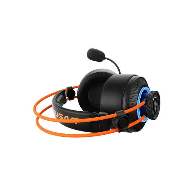 COUGAR 3H700U50C.0004 audífono y auriculare Auriculares Alámbrico Diadema Juego Negro, Naranja image 4