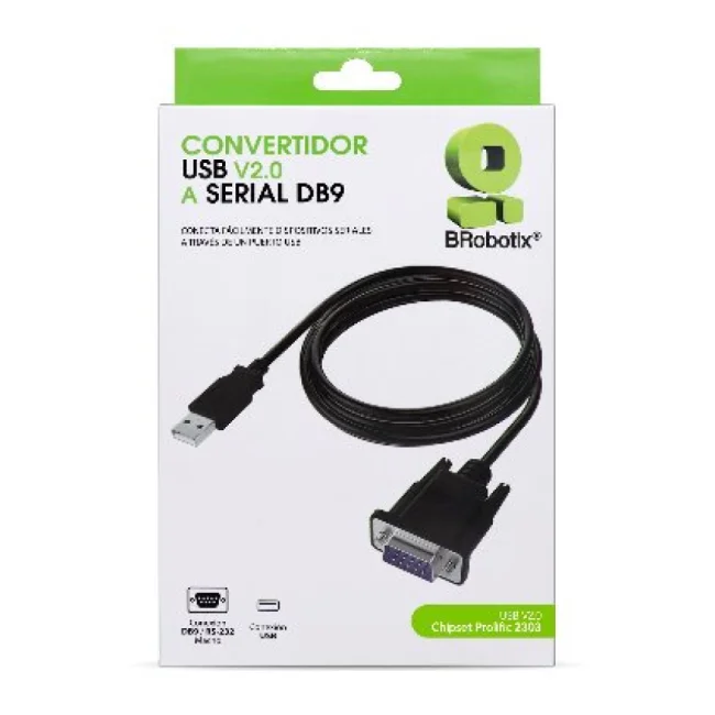 BRobotix 963579 cable serial Negro USB tipo A DB-9 image 6