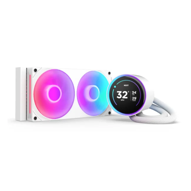 NZXT Kraken Elite 240 RGB Procesador Refrigerador de líquidos todo en uno 12 cm Blanco 1 pieza(s) image 2