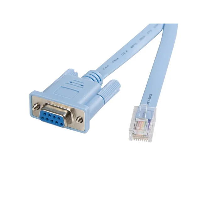 StarTech.com Cable 1.8m para Gestión de Router Consola Cisco RJ45 a Serial DB9 - Rollover - Macho a Hembra