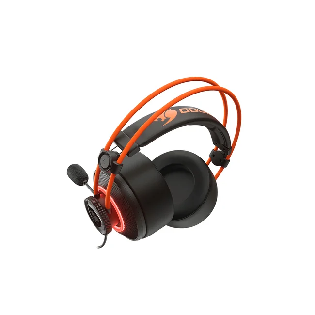 COUGAR 3H700U50C.0004 audífono y auriculare Auriculares Alámbrico Diadema Juego Negro, Naranja image 5