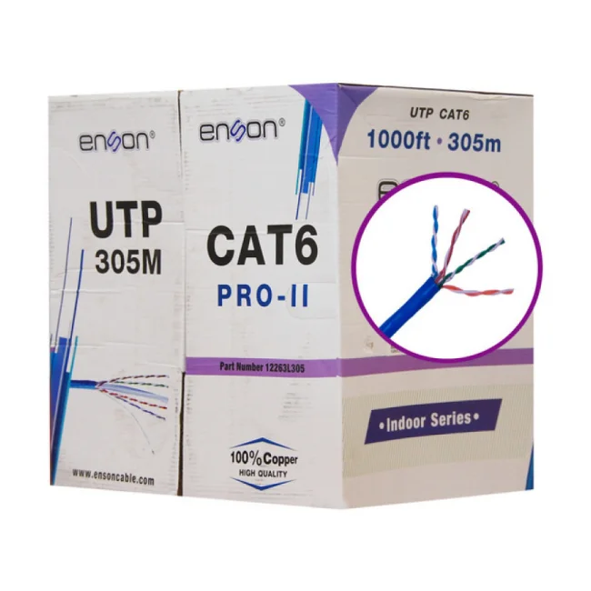 Enson 12263L305 cable de red Azul 305 m Cat6 U/UTP (UTP)