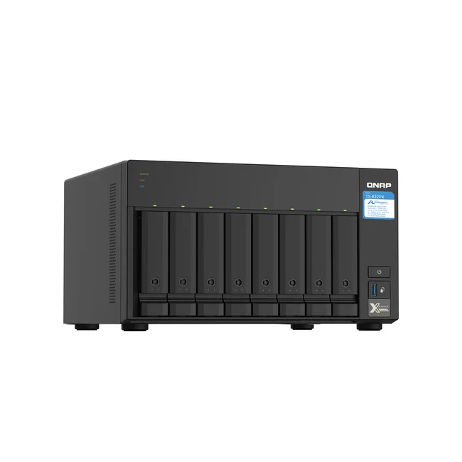 QNAP TS-832PX NAS Tower Annapurna Labs AL324 4 GB DDR4 0 TB QNAP Turbo System Aluminio, Negro image 5
