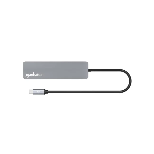 Manhattan 190442 base para laptop o replicador de puertos Alámbrico USB 3.2 Gen 1 (3.1 Gen 1) Type-C Gris image 6