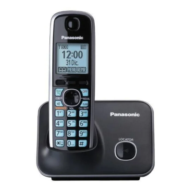 Panasonic KX-TG4111 teléfono Teléfono DECT Identificador de llamadas Negro