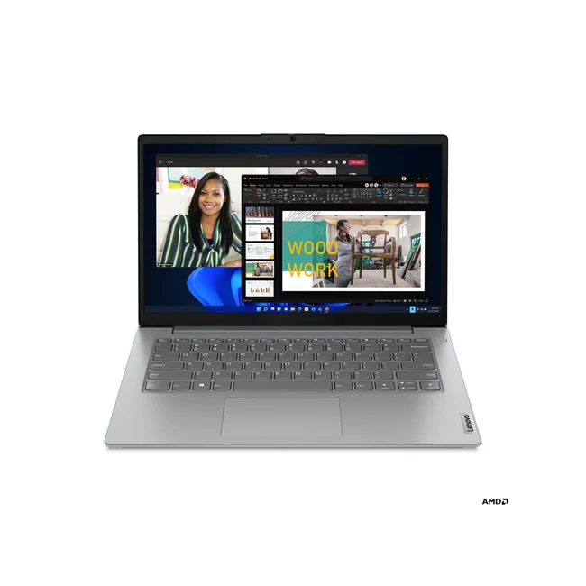 Lenovo V14 G4 AMN AMD Ryzen™ 3 7320U Computadora portátil 35.6 cm (14") Full HD 8 GB LPDDR5-SDRAM 256 GB SSD Wi-Fi 6 (802.11ax) Windows 11 Home Español Gris