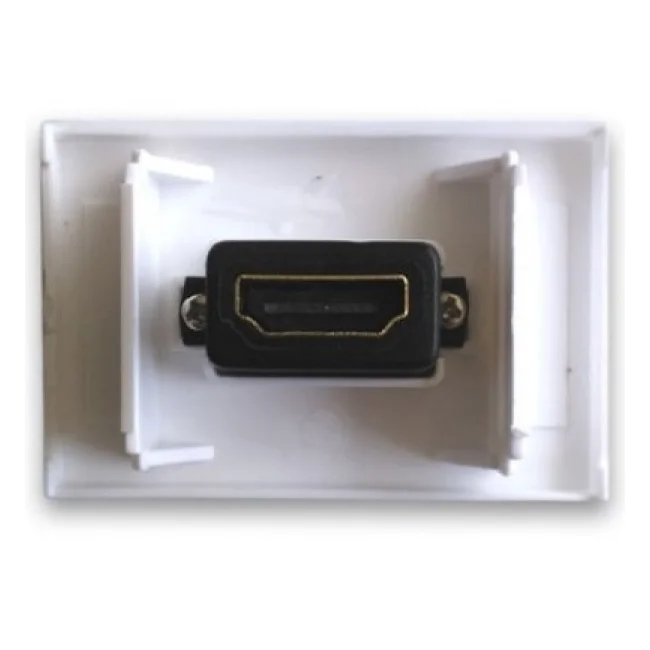 BRobotix 938313 tomacorriente HDMI Blanco