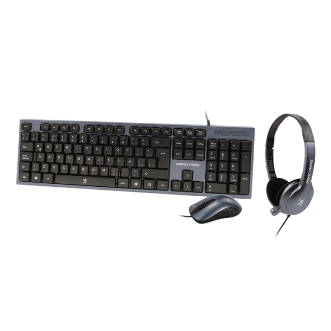 Perfect Choice PC-201700 teclado Ratón incluido USB QWERTY Negro