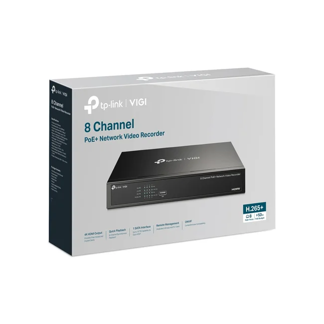 TP-Link VIGI NVR1008H-8P Negro image 10