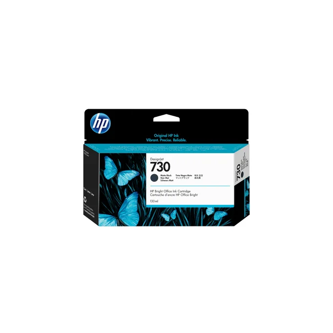 HP Cartucho de tinta DesignJet 730 de 130 ml, negro mate image 2