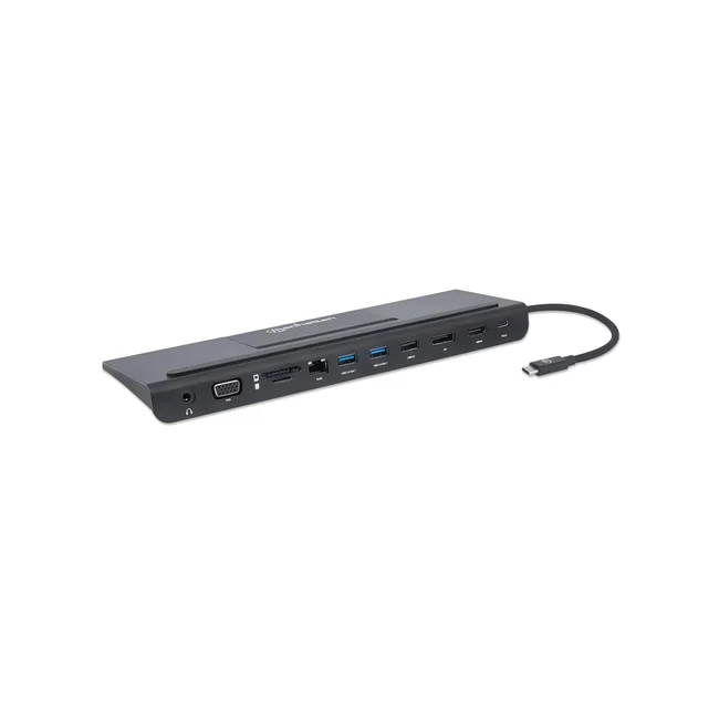 Manhattan Docking station de USB-C a 11 puertos, para tres monitores, con MST image 5
