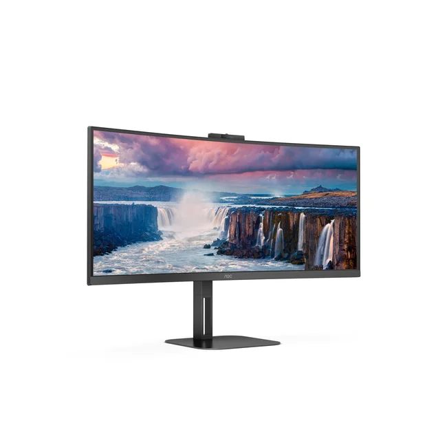AOC V5 CU34V5CW monitor de computadora 86.4 cm (34") 3440 x 1440 Pixeles Wide Quad HD LED Negro image 8