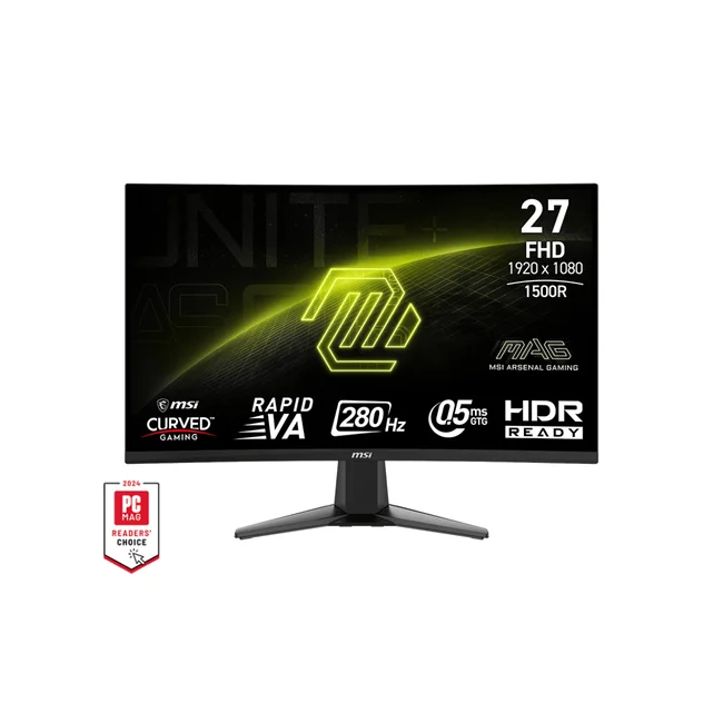 MSI MAG 276CXF monitor de computadora 68.6 cm (27") 1920 x 1080 Pixeles Full HD LCD Negro image 2