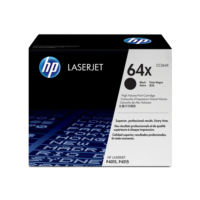 HP Cartucho original de tóner negro de alto rendimiento 64X LaserJet