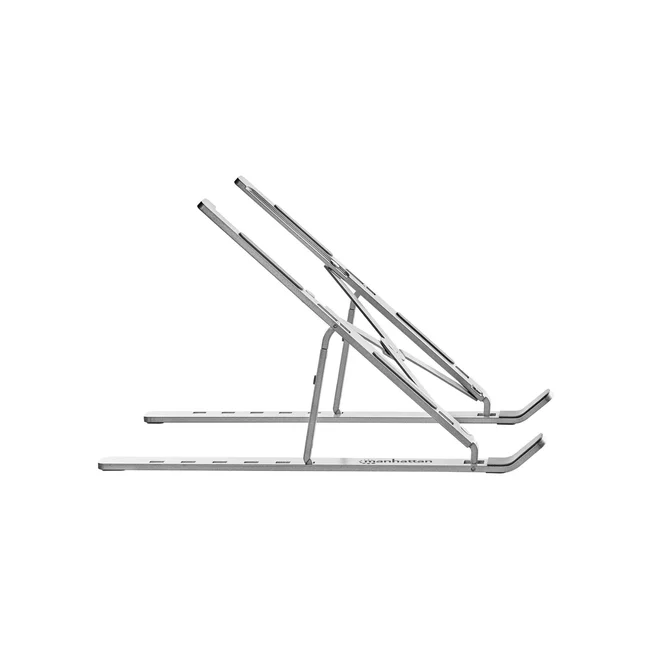 Manhattan Soporte ergonómico, plegable en seis posiciones, para laptops y otros dispositivos de hasta 15.6" y 5 kg, ligero, aluminio de alta calidad con revestimiento UV, ventilado, plata image 8