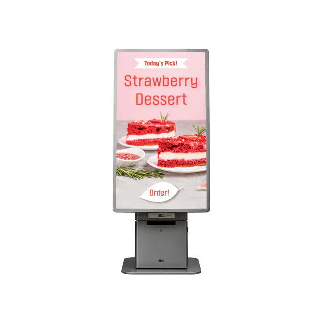 LG 27KC3P-M pantalla de señalización Diseño de quioscos 68.6 cm (27") LCD 300 cd / m² Full HD Plata Pantalla táctil Procesador incorporado Windows 10 IoT Enterprise 16/7