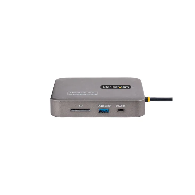 StarTech.com Adaptador Multipuertos USB C - HDMI Doble 4K 60Hz - Hub USB 10Gbps de 2 Puertos USB-C/USB-A - PD100W - GbE - SD - Dock de Viajes - Docking Station image 5