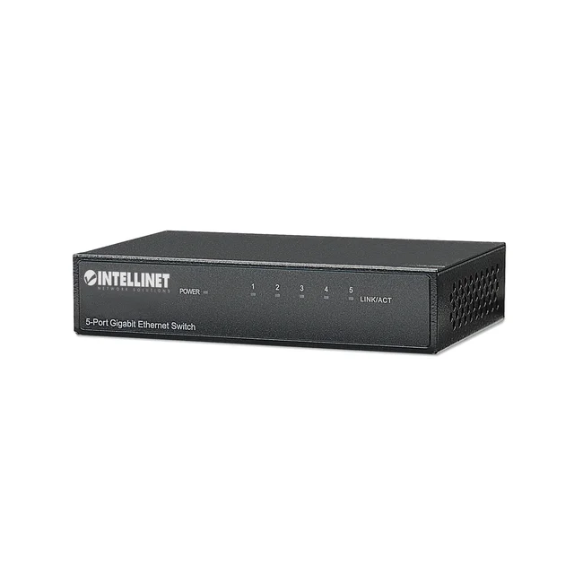 Intellinet 530378 dispositivo de redes Gigabit Ethernet (10/100/1000) Negro