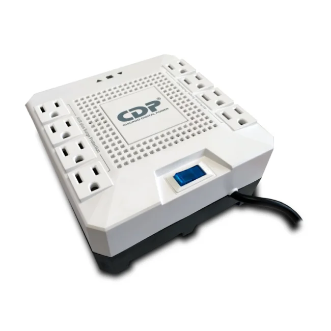 CDP R-AVR1808 regulador de voltaje 8 salidas AC 120 V Blanco image 2