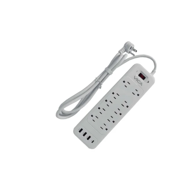 Vica SUP USB 9P extensión de corriente 1.8 m 125 salidas AC Interior Blanco