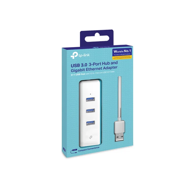 TP-Link UE330 base para laptop o replicador de puertos Alámbrico USB 3.2 Gen 1 (3.1 Gen 1) Type-A Blanco image 6