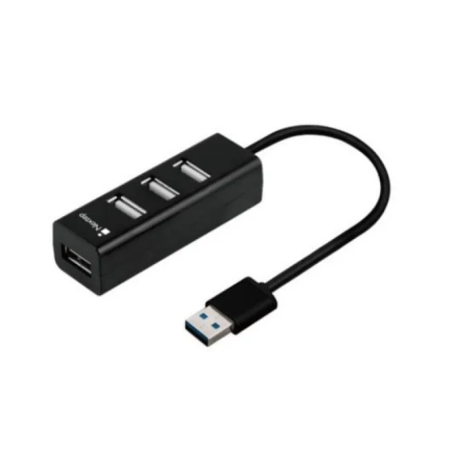 Nextep NE-444 nodo concentrador USB 2.0 Negro