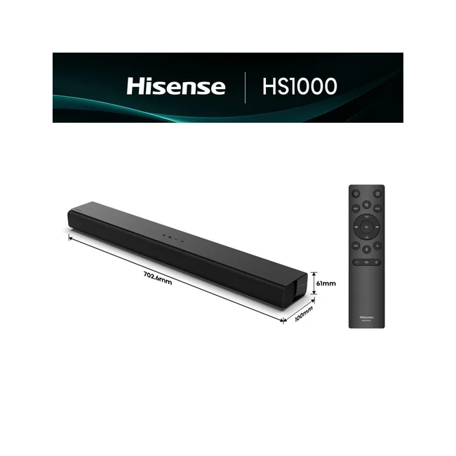 Hisense HS1000 Negro 2.0 canales 120 W image 4
