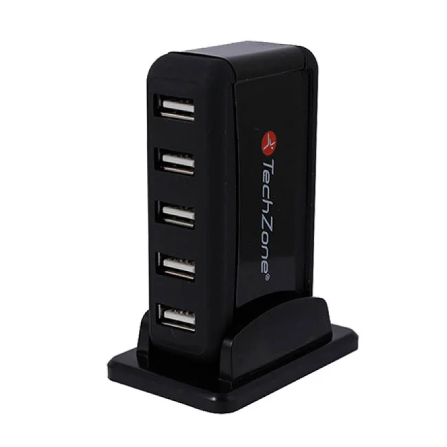 TechZone TZ17HUB01 nodo concentrador USB 2.0 480 Mbit/s