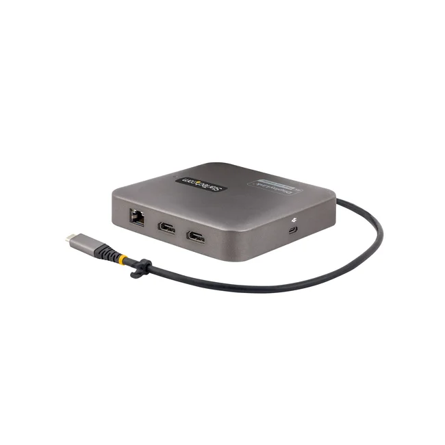 StarTech.com Adaptador Multipuertos USB C - HDMI Doble 4K 60Hz - Hub USB 10Gbps de 2 Puertos USB-C/USB-A - PD100W - GbE - SD - Dock de Viajes - Docking Station image 4