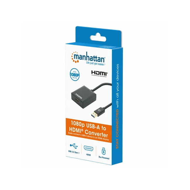 Manhattan Convertidor de USB-A a HDMI 1080p image 8