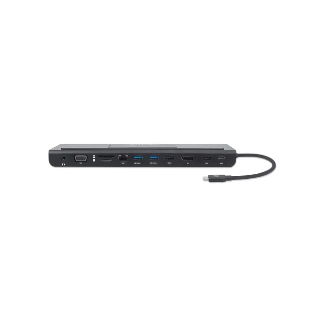 Manhattan Docking station de USB-C a 11 puertos, para tres monitores, con MST image 7