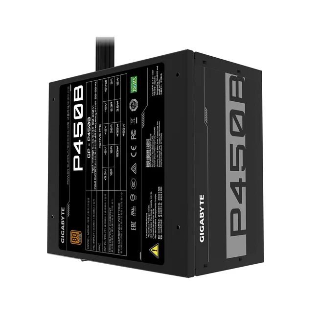 GIGABYTE P450B unidad de fuente de alimentación 450 W 20+4 pin ATX ATX Negro image 7