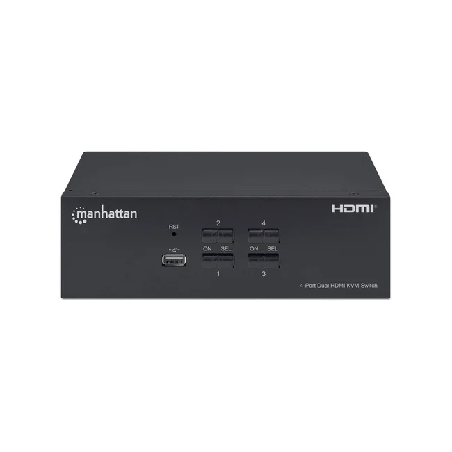 Manhattan Switch KVM HDMI de 4 puertos para dos monitores image 8
