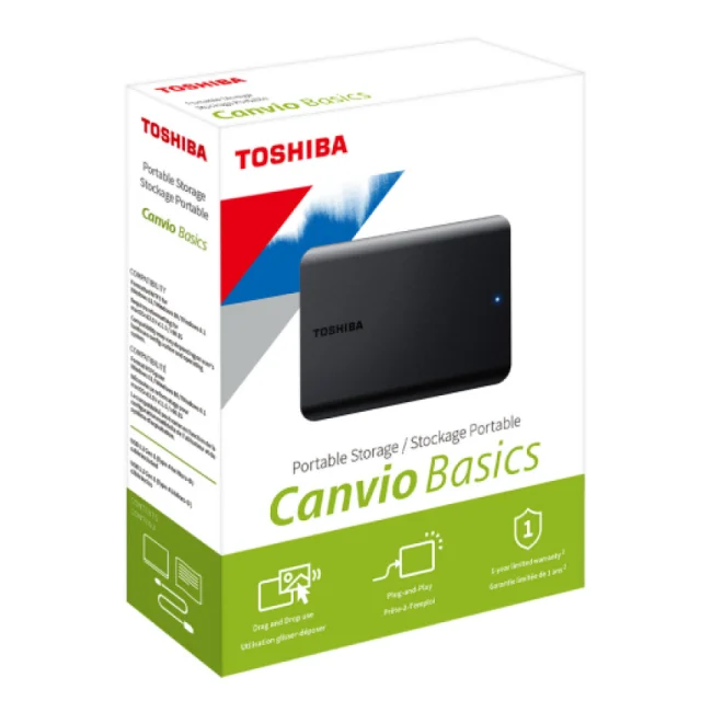 Toshiba Canvio Basics disco duro externo 4 TB Negro