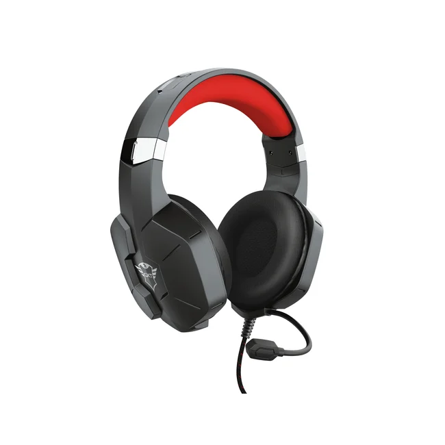 Trust GXT 323 Carus Auriculares Alámbrico Diadema Juego Negro, Rojo
