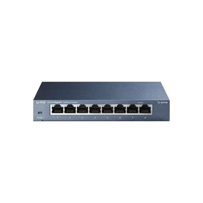 TP-Link TL-SG108 dispositivo de redes No administrado L2 Gigabit Ethernet (10/100/1000) Negro image 2