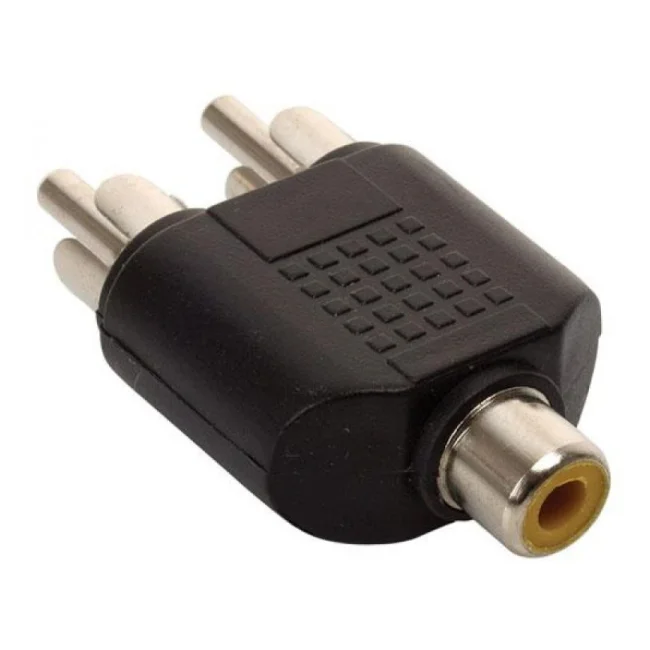 Steren 251-122 cambiadores de género de cables 2 x RCA RCA Negro image 5