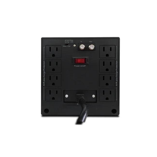 CDP R-AVR2408 regulador de voltaje 8 salidas AC 120 V Negro, Gris image 7