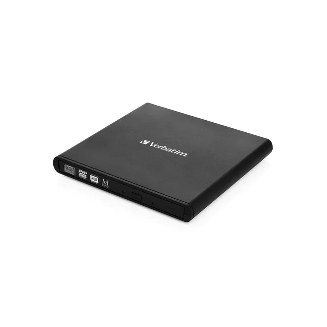 Verbatim Slimline CD/DVD unidad de disco óptico DVD-RW Negro