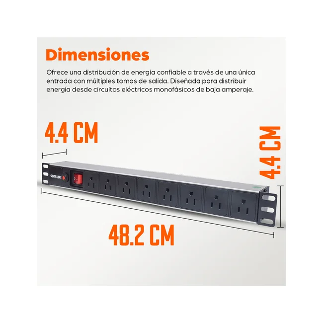 Intellinet Barra multicontacto con 8 salidas para montaje en 1U de rack de 19" - Tipo EU image 20